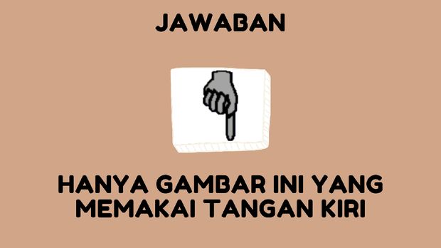 Bila jeli, kamu bisa lihat hanya emoticon ini yang menggunakan tangan kiri.