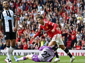 Gol Pertama MU Bukti Naluri Gol Cristiano Ronaldo Masih Tajam