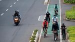 Jakarta Masih PPKM Level 3, Kawasan Sudirman-Thamrin Ramai Pesepeda