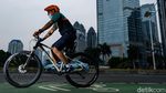 Jakarta Masih PPKM Level 3, Kawasan Sudirman-Thamrin Ramai Pesepeda