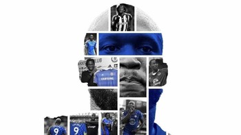Meme kolase apresiasi fans Chelsea untuk Romelu Lukaku. Foto: (Twitter)