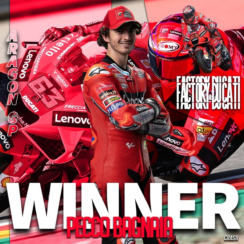 Meme Pecco Bagnaia Juara MotoGP Aragon