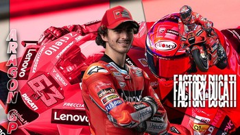 Pebalap Ducati Francesco Bagnaia juara MotoGP Aragon. Namanya langsung jadi trending topic Twitter dunia dengan 5.606 tweet. Foto: (Twitter)