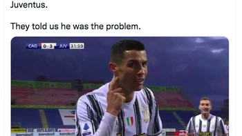 Juventus kesulitan meraih poin tanpa Ronaldo sementara Ronaldo sudah mencetak dua gol buat Manchester United. Foto: Twitter