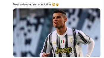 Rekor gol Ronaldo di Juventus sangat hebat. Foto: Twitter