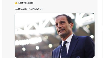 Juventus sangat payah di awal musim. Tak ada pesta tanpa Ronaldo. Foto: Twitter