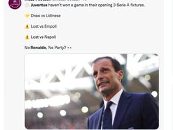 Netizen Ejek Juventus Payah Tanpa Ronaldo