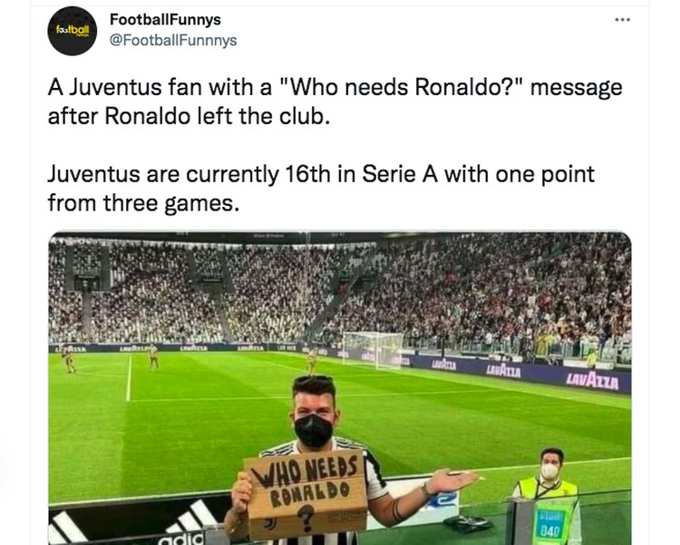 Meme Ronaldo Juventus
