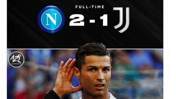 Kalah dari Napoli setelah sebelumnya dikandaskan Empoli, Juventus dua kali kalah berturut turut setelah ditinggalkan Ronaldo. Foto: Twitter