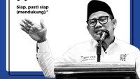 Ketua Umum PKB Muhaimin Iskandar (Cak Imin) juga turut mendukung Gibran. Dia ingin Gibran membuktikkan dulu kesuksesannya di Solo.