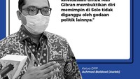 Senada dengan PKS, Ketua DPP PPP Achmad Baidowi (Awiek) mendorong agar Gibran membuktikkan dulu kerjanya di Solo. Gibran mestinya tidak diganggu godaan politik dulu.