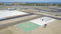Saat ini pembangunan fasilitas pendukung sirkuit Mandalika seperti helipad telah mencapai 100 persen.
