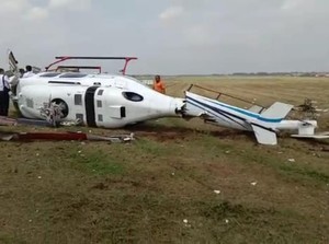 Helikopter Gagal Terbang hingga Terguling Bikin Geger