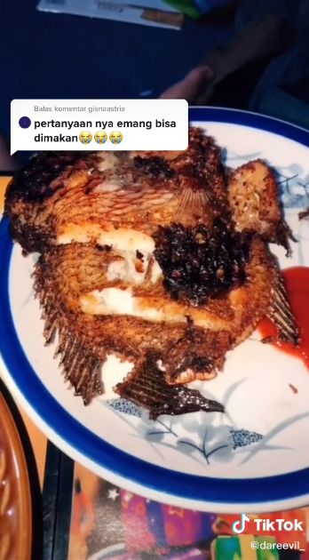 Ikan lohan digoreng, rasanya mirip ikan nila
