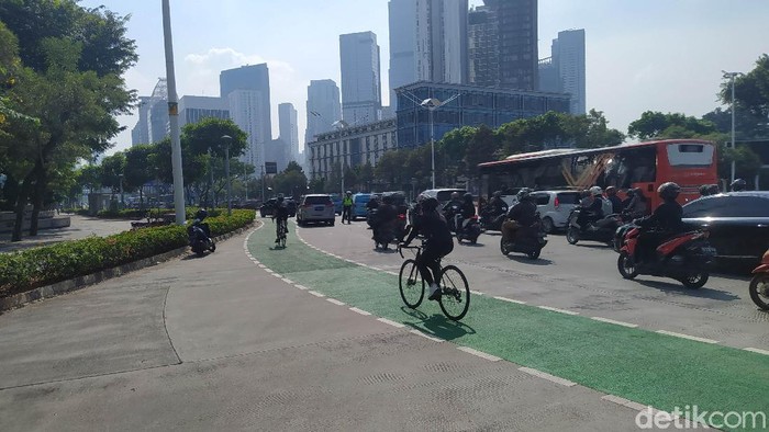Jalan Sudirman, Jakarta (Dias/detikcom).