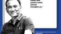 Ketua Bappilu Partai Demokrat, Andi Arief menilai Gibran pantas saja untuk maju di Pilkada DKI Jakarta.