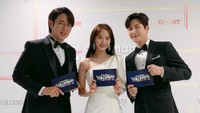 YoonA dan Kim Seon Ho pernah didapuk menjadi MC untuk acara penghargaan tahunan di MBC. Foto: (dok. ist)