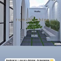 Bagian tempat wudhu di dalam masjid pun terlihat asri dengan dihiasi tanaman kaktus dan sebuah pohon. Diketahui bahwa membangun sebuah masjid sendiri sudah menjadi impian Ivan Gunawan sejak lama. Foto: Instagram