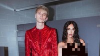 Megan Fox begitu seksi dengan busananya. Foto: Dok. Instagram @machinegunkelly