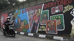 Mural Perdagangan Monyet Mejeng di Yogyakarta