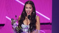 Kesuksesan itu terlihat dari piala yang diraih oleh Olivia Rodrigo di MTV VMA. Foto: Charles Sykes/Invision/AP/Charles Sykes