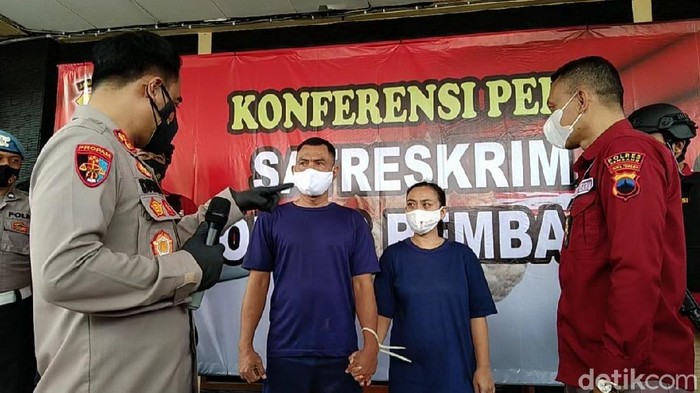 Pasutri di Rembang ditangkap terkait dugaan pemalsuan pernikahan, Senin (13/9/2021).