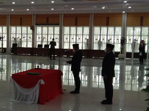 Kelakar Gubsu Saat Lantik Bupati-Wabup Labuhanbatu: Akhirnya Dilantik Juga