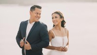 Mereka pertama kali bertemu di 2016 saat peluncuran brand sepatu. Melanie Putria dipercaya sebagai brand ambassador, dan Aldico adalah narasumbernya.  Foto: Instagram: @melanieputria