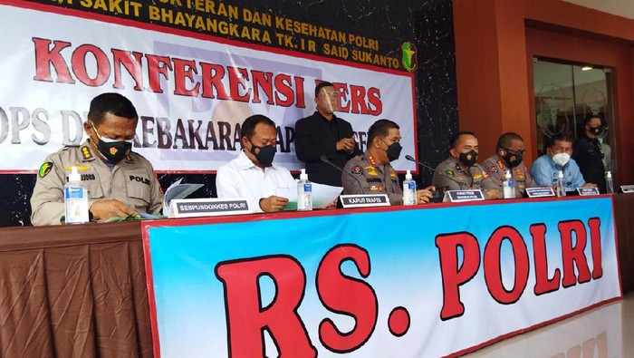 RS Polri kembali umumkan hasil identifikasi 8 jenazah korban kebakaran Lapas Tangerang, Senin (13/9/2021) siang