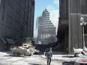 Foto Tragedi Serangan 11 September 2001 Dilihat dari Satelit