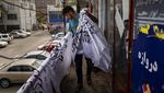 Taliban Berkuasa, Tukang Sablon Banjir Order Bendera