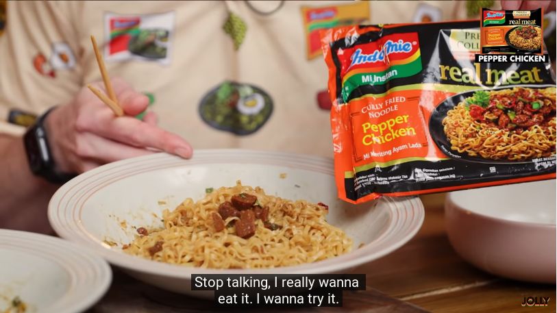 YouTuber Inggris Cicip Puluhan Rasa Indomie