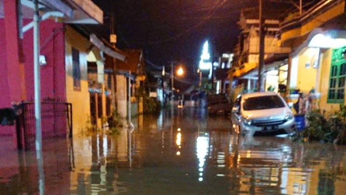 Banjir di Muara Ciujung Timur, Rangkasbitung, Lebak, Banten