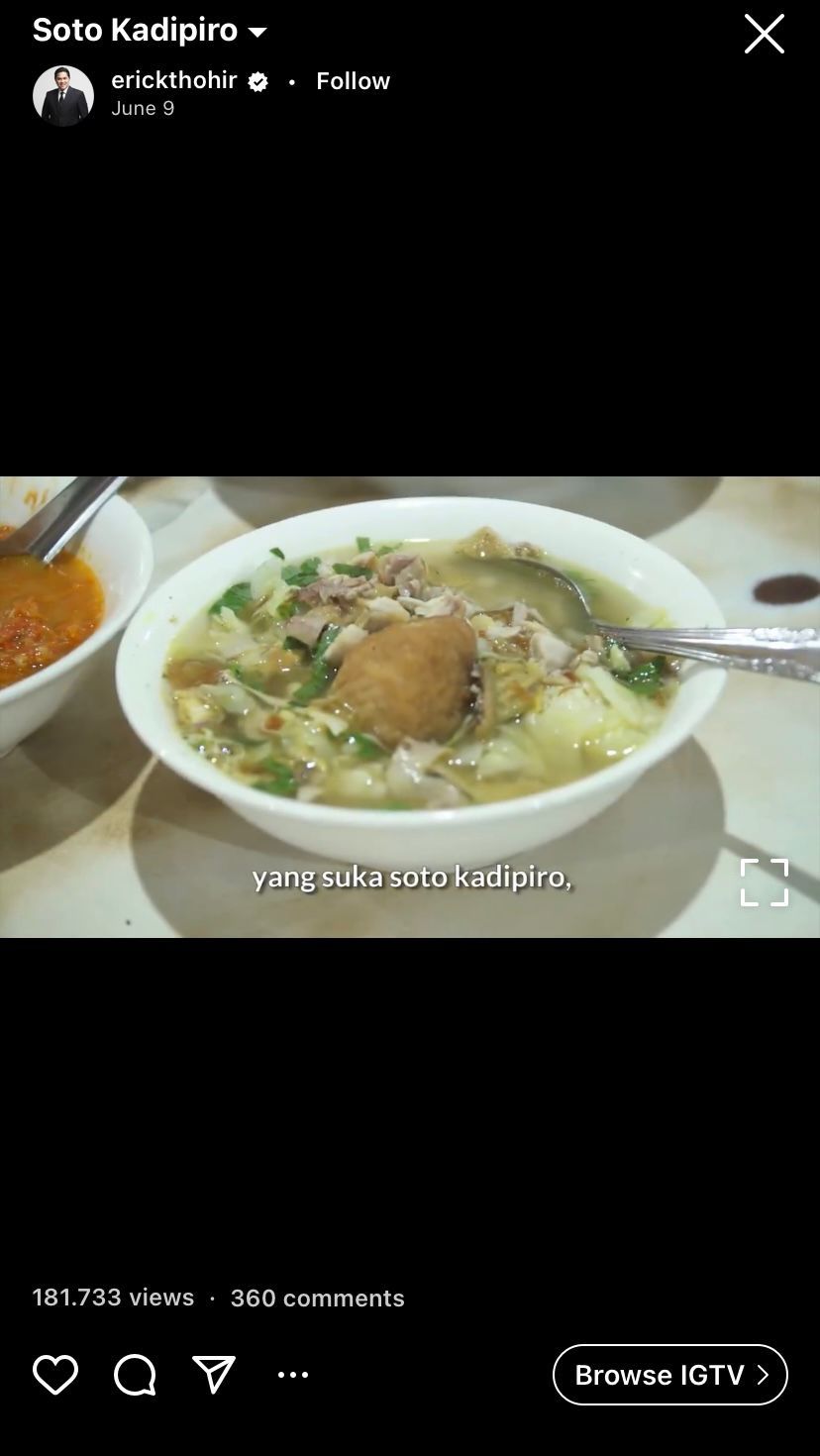 Erick Thohir Doyan Kulineran, Ini 5 Momennya Cicip Makanan Legendaris