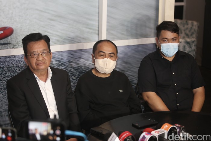 Mansyardin Malik saat menggelar jumpa pers di kawasan Antasari, Jakarta Selatan pada Selasa (14/9).