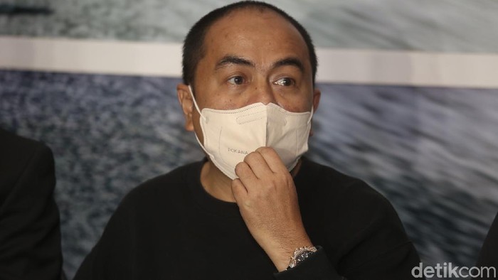 Mansyardin Malik saat menggelar jumpa pers di kawasan Antasari, Jakarta Selatan pada Selasa (14/9).
