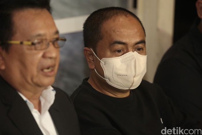 Mansyardin Malik saat menggelar jumpa pers di kawasan Antasari, Jakarta Selatan pada Selasa (14/9).