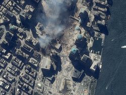Detik-detik Tragedi 11 September 2001 Dipotret dari Satelit