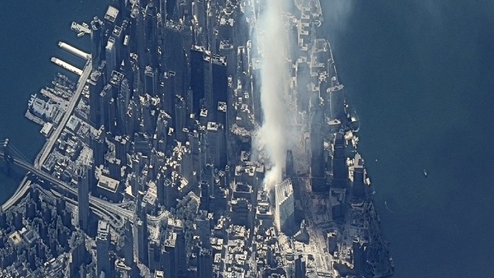 Maxar Technologies memperlihatkan foto serangan 11 September 2001.