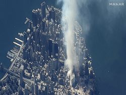 Detik-detik Tragedi 11 September 2001 Dipotret dari Satelit