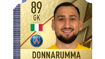 13. Gianluigi Donnarumma: Kiper tangguh dan masih muda yang sekarang membela Paris Saint Germain. Foto: EA Sports