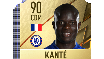 9. Ngolo Kante: Gelandang bertahan murah senyum andalan Chelsea yang selalu tampil memukau. Foto: EA Sports