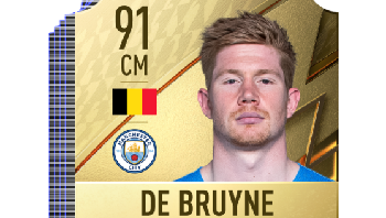 4. Kevin De Bruyne: De Bryune selalu menjadi senjata ampuh bagi Manchester City. Foto: EA Sports