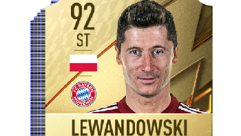 2. Robert Lewandowski: Penyerang Bayern Munich yang selalu tajam dan mengerikan. Foto: EA Sports