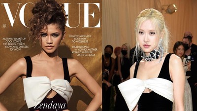 Rose BLACKPINK dan Zendaya Pakai Gaun Kembaran