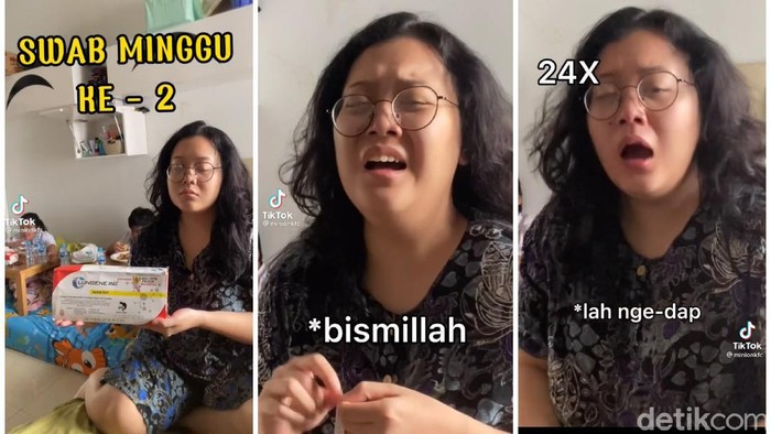 Viral swab antigen sendiri malah bersin sampai 24 kali {