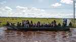 Sungai Kahayan Meluap, Jalan Trans Kalimantan Terendam Banjir