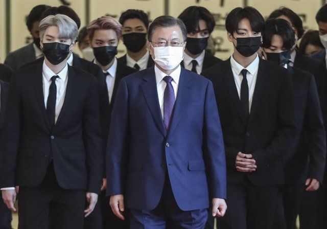 BTS dan Moon Jae In