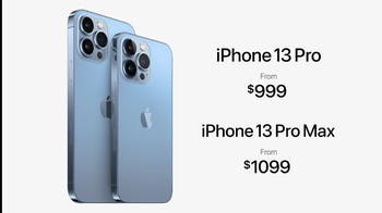 iPhone 13 Pro Max merupakan varian iPhone termahal yang dirilis Apple tahun ini. Ponsel ini dijual dengan harga mulai dari USD 1.099 (Rp 15,7 juta) hingga USD 1.599 (Rp 22,8 juta). Foto: Apple Event
