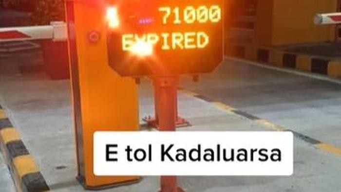 Viral Kartu tol expired karena kelamaan berada dalam jalan tol